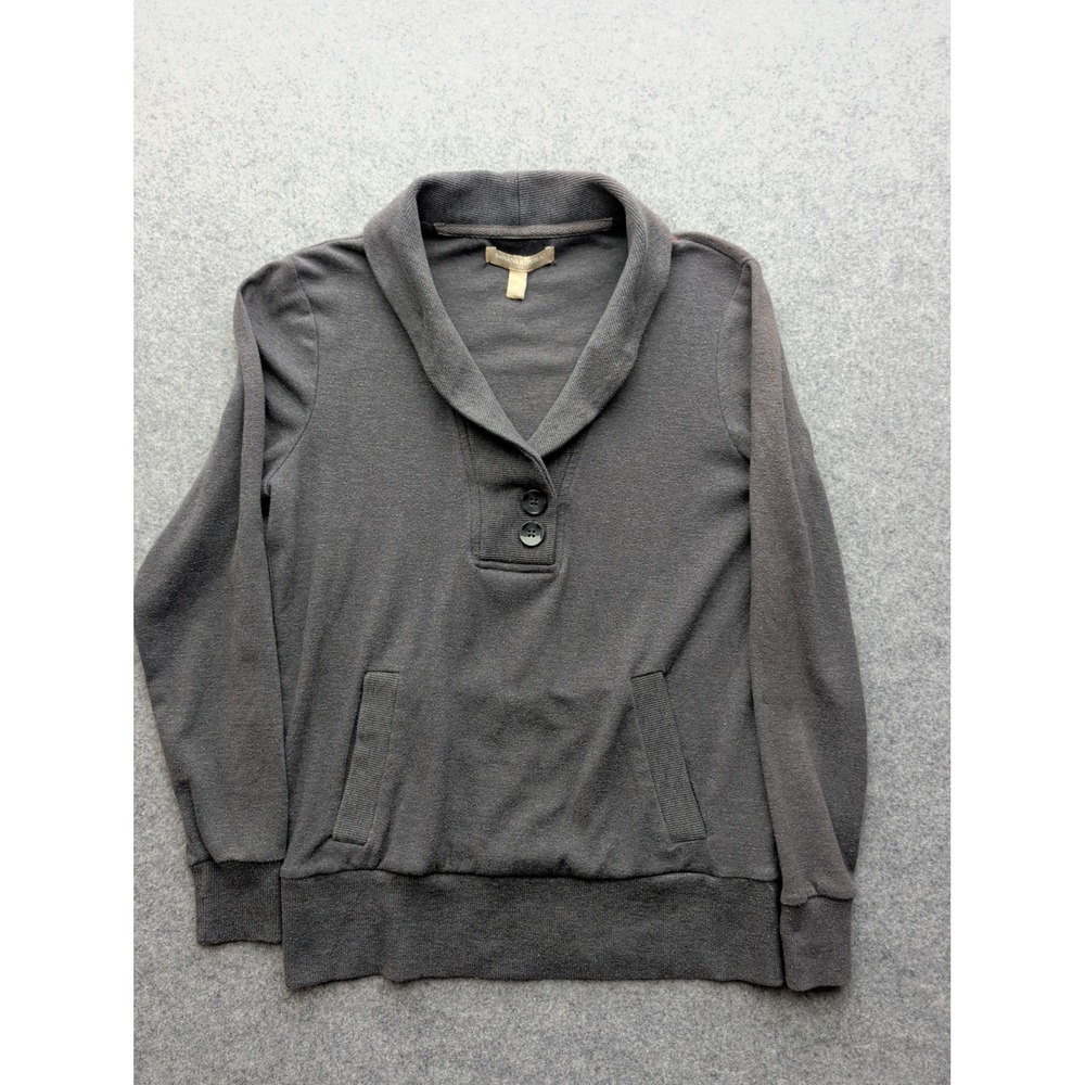 Banana Republic Women's Long Sleeve Shirt Pockets Collar Gray Size XS